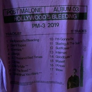 Post Malone oversized tee